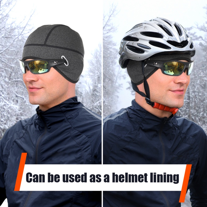 Skull Cap Helmet Liner - Casquette chaude de cyclisme d'hiver, doublure