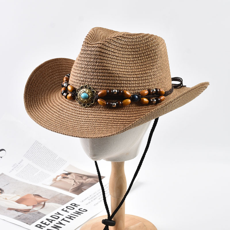 Cowboy Hat Straw - Chapeau de cowboy occidental en paille