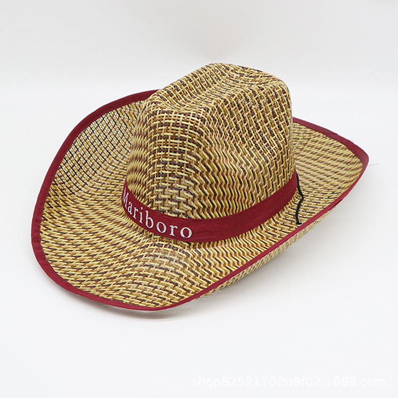 Chapeau de soleil rétro pour h - Cowboy Hat Straw avis et prix