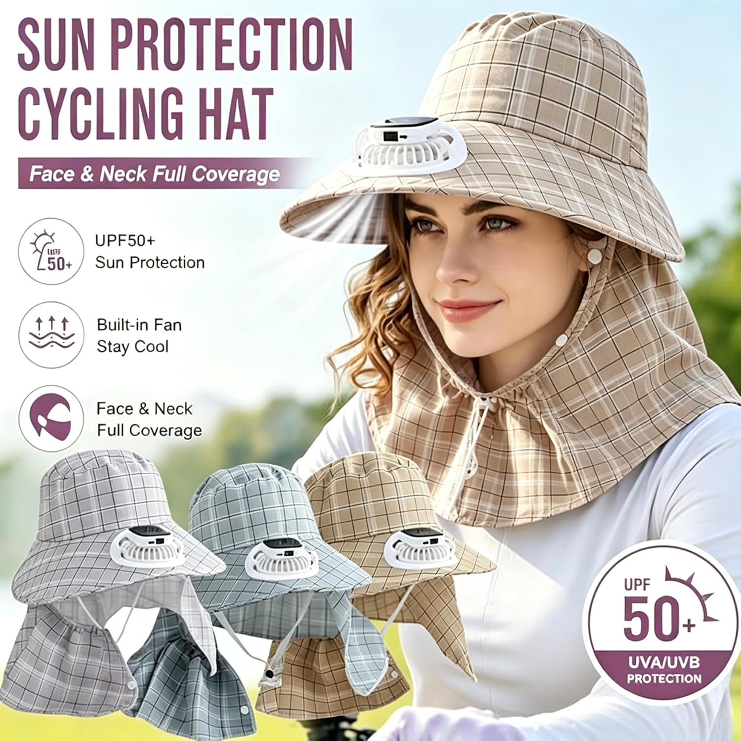 1PC Chapeau ventilateur solair - Visor Sun Hat avis et prix