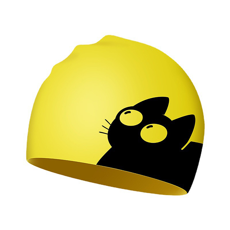 Bonnet de bain chat mignon pou - Swim Hat Silicone avis et prix