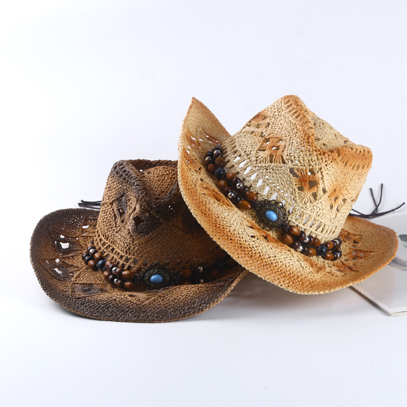 Chapeau de paille rétro espagn - Cowboy Hat Straw avis et prix