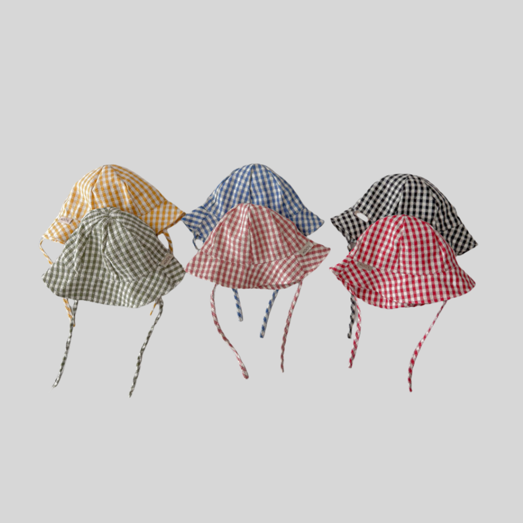 Ins Style Plaid bébé seau chap - Sun Hat Wide Brim avis et prix