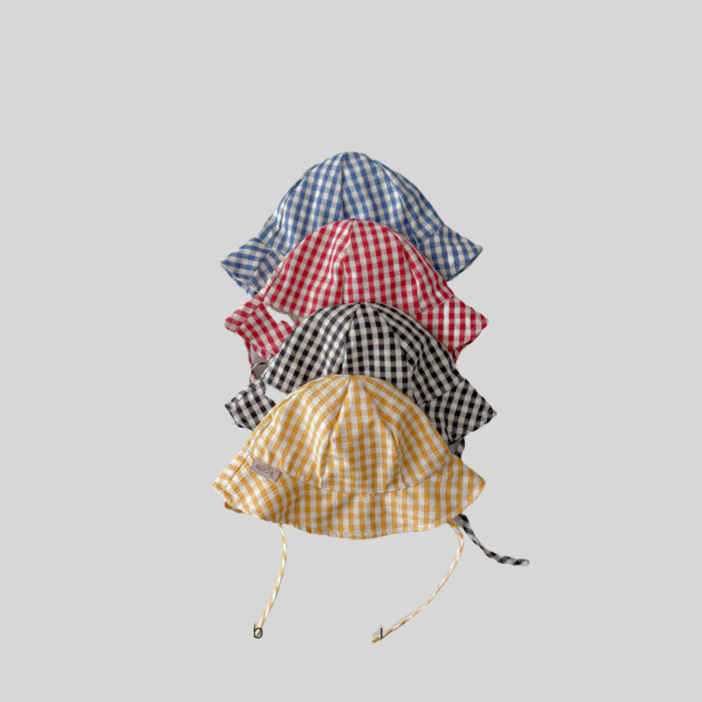 Ins Style Plaid bébé seau chap - Sun Hat Wide Brim avis et prix